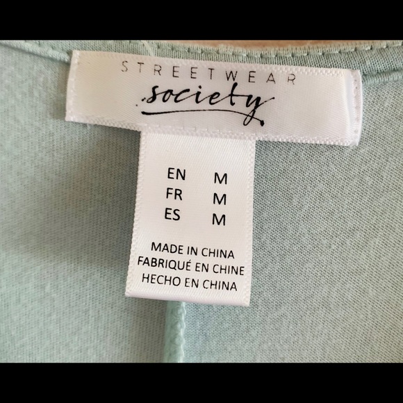 Light aqua dressy top - Picture 3 of 3